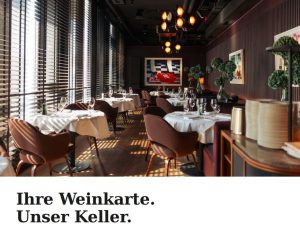 Blick in den Gastraum eines Restaurants